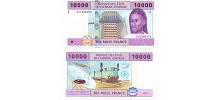 Chad #610c 10000 Francs