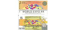 Australia #Pair($2 $5)  Bicentenary-World-Exposition