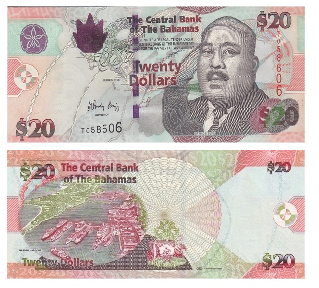 Bahamas #74A  20 Dollars
