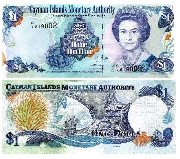 Cayman Islands #33d 1 Dollar 50 Dollars, Pages World Paper Money