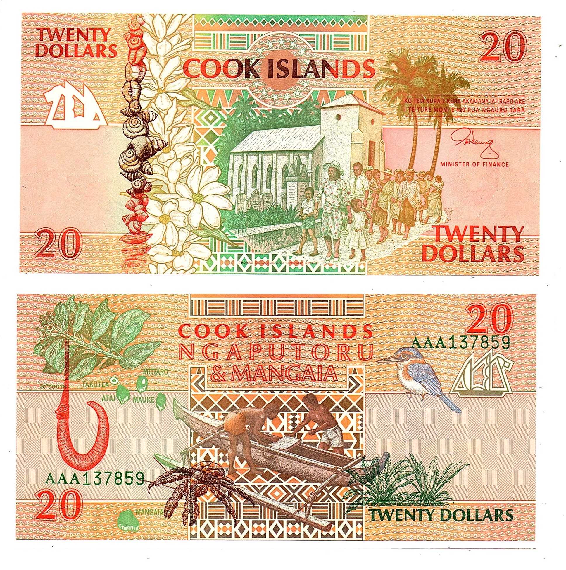 Cook Islands #9  20 Dollars