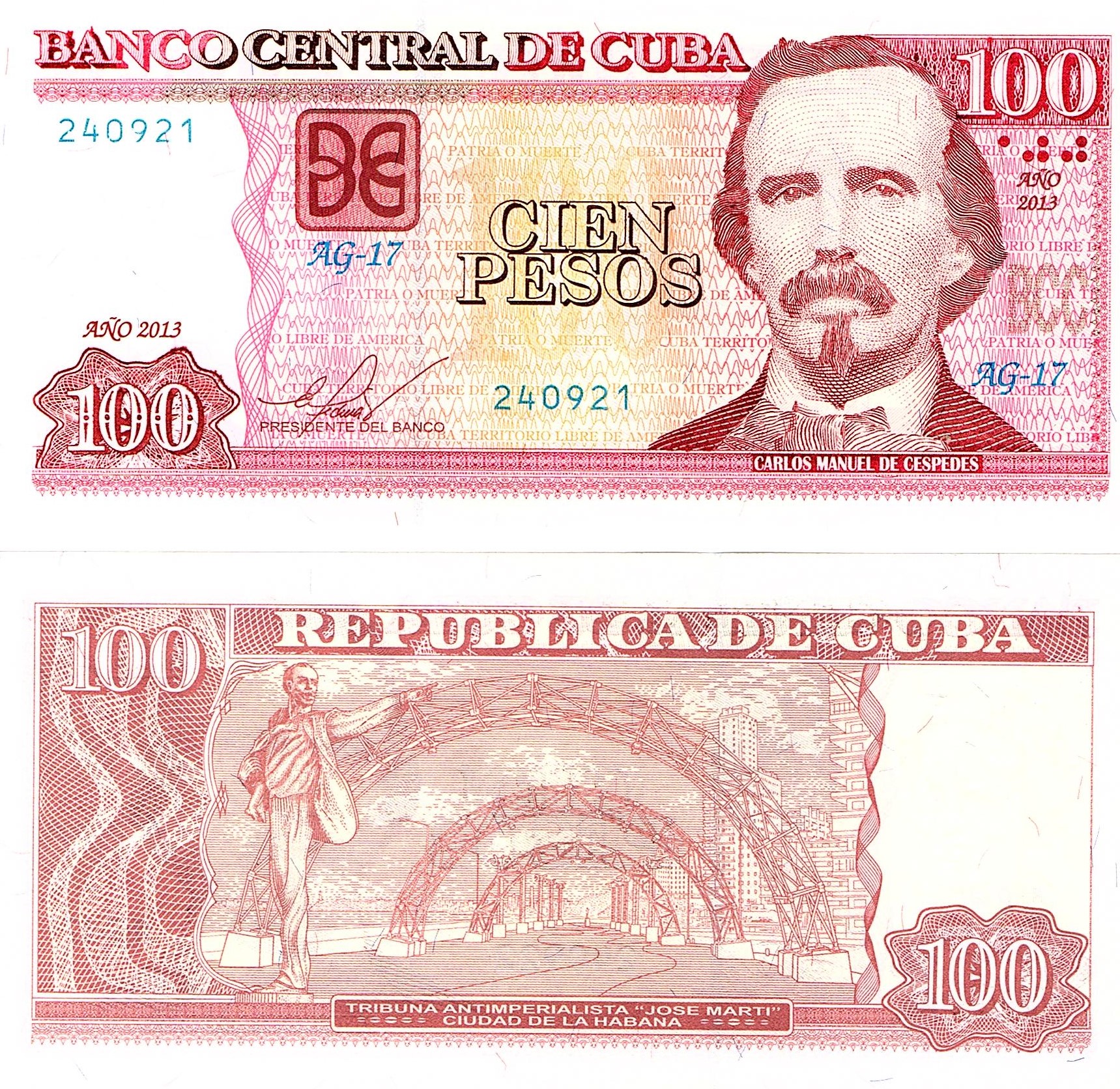Cuba #129e   100 Pesos