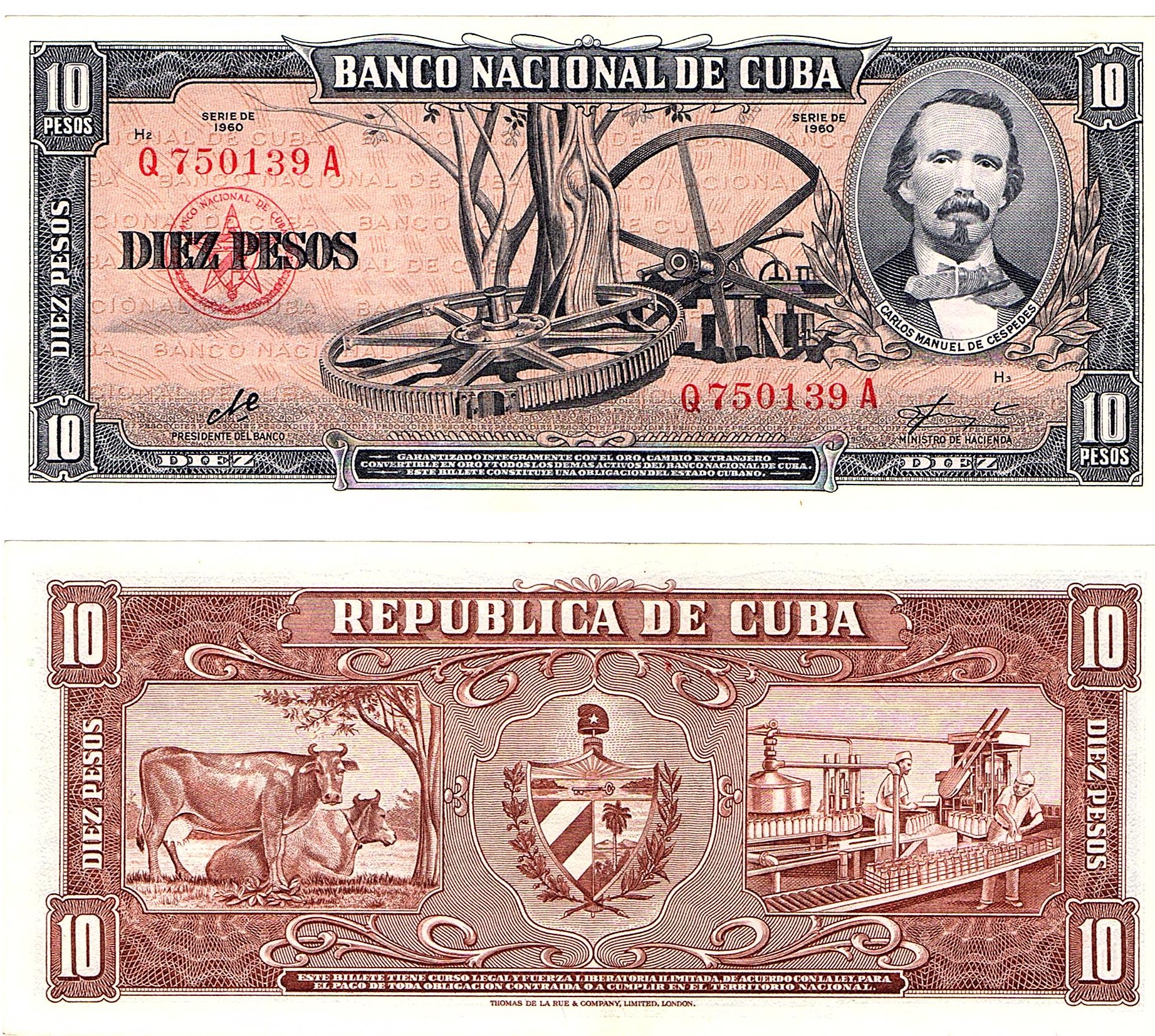 Cuba #88c  10 Pesos