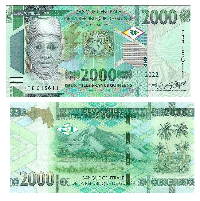 Guinea #W48Ab 2.000 Francs