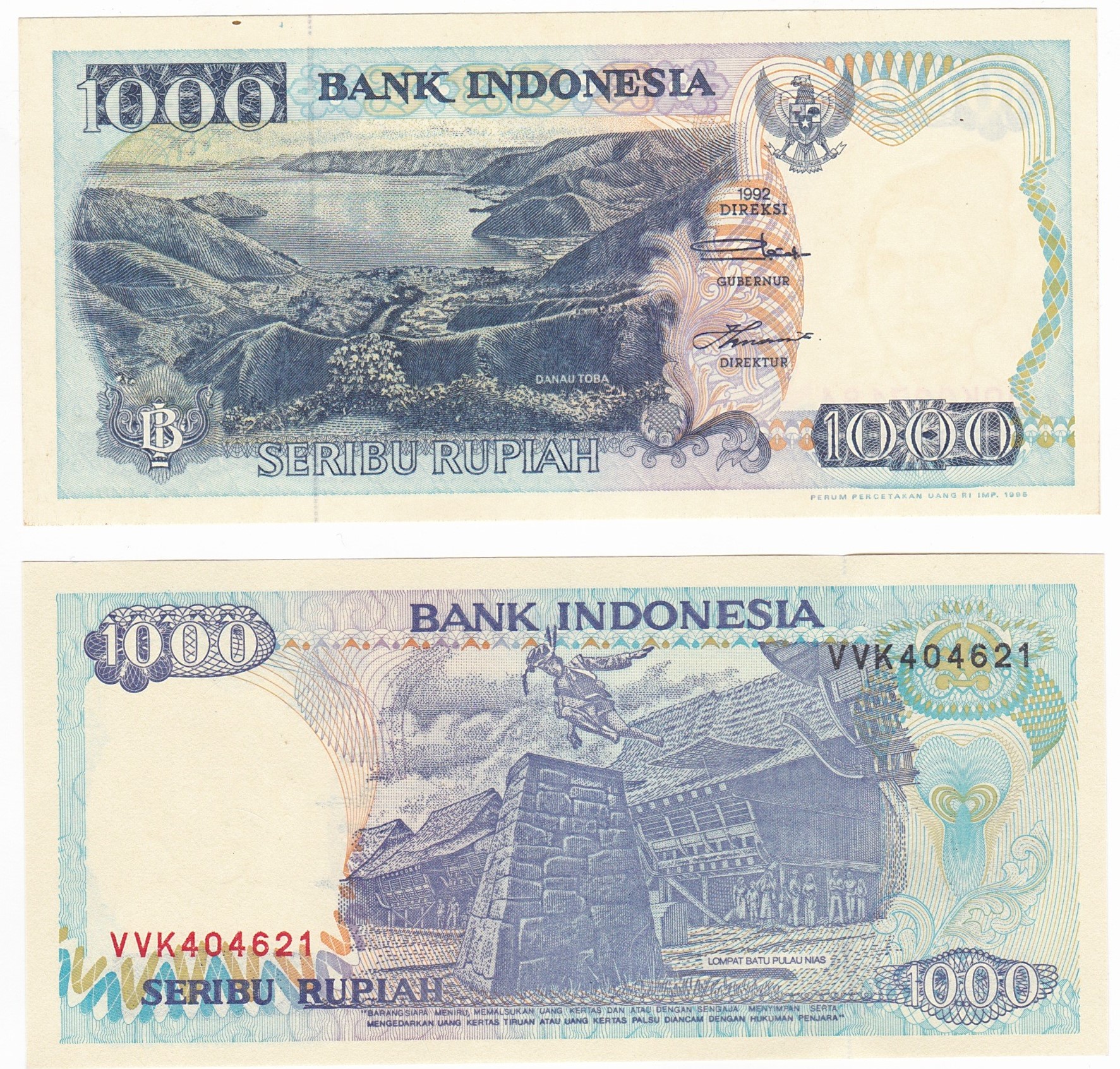 Indonesia #129g 1000 Rupiah