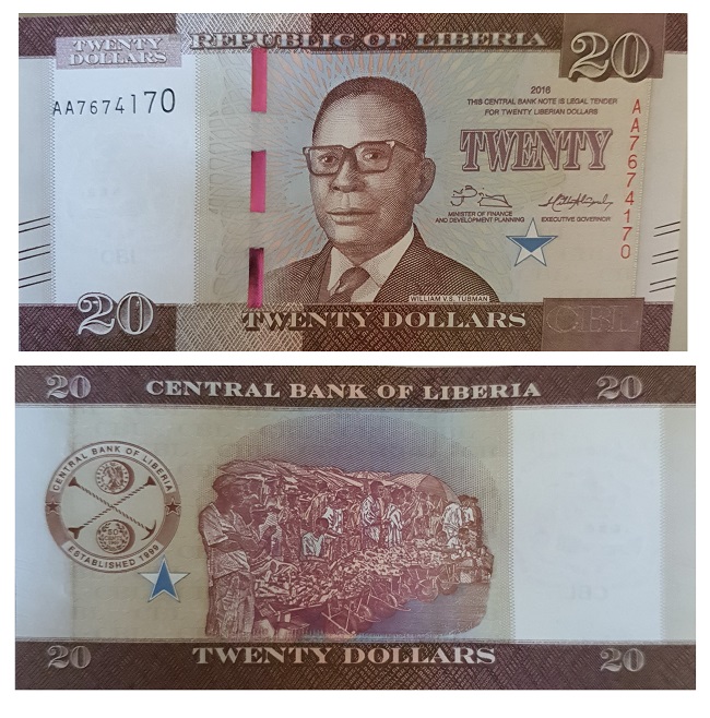 Liberia #33a   20 Dollars