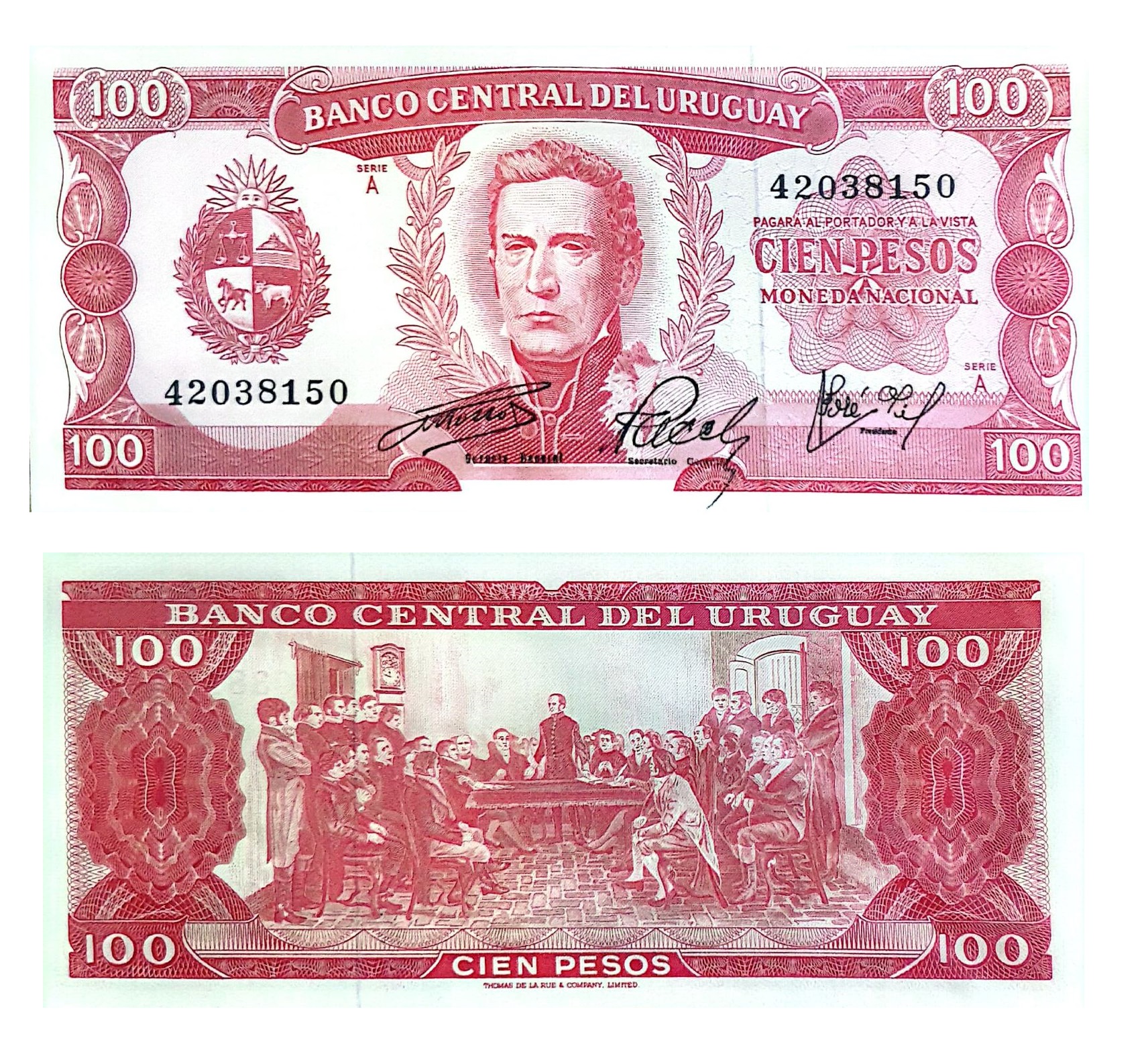 Uruguay #47a(9)  100 Pesos
