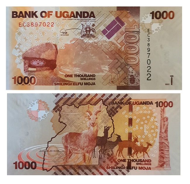 Uganda #49e  1.000 Shillings / Shilingi