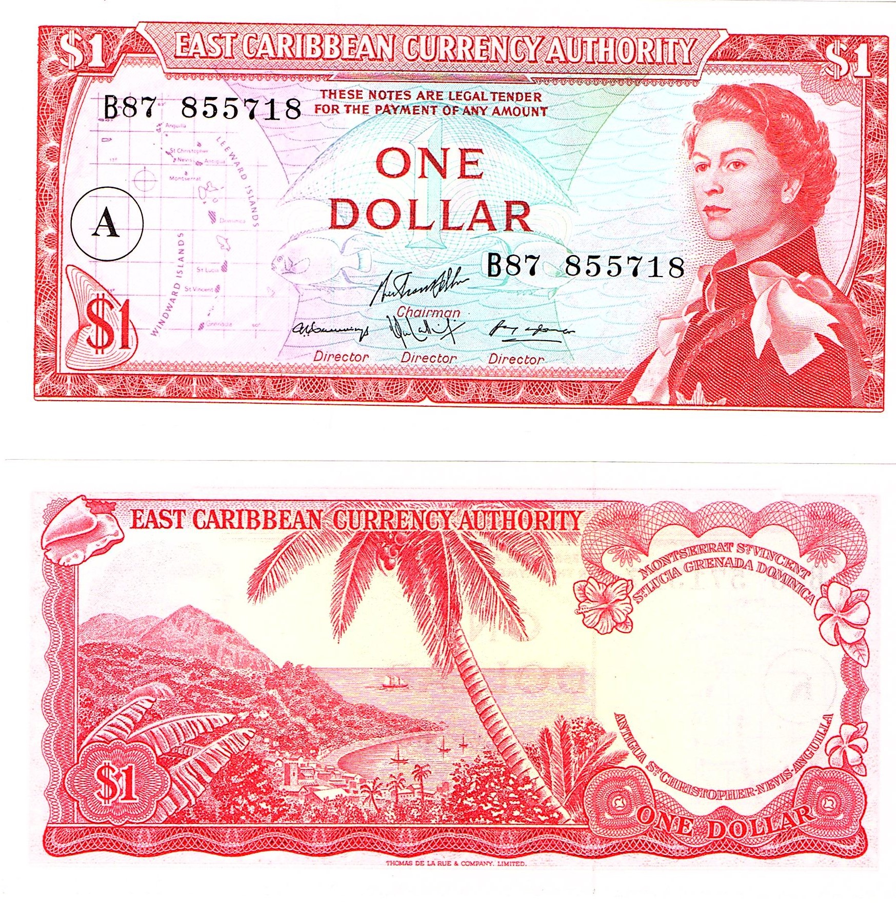 Antigua&Barbuda 13h 1 Dollar, Pages World Paper Money