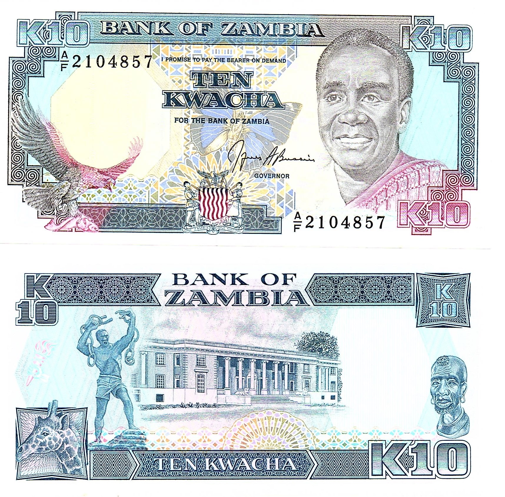 Zambia #31a 10 Kwacha