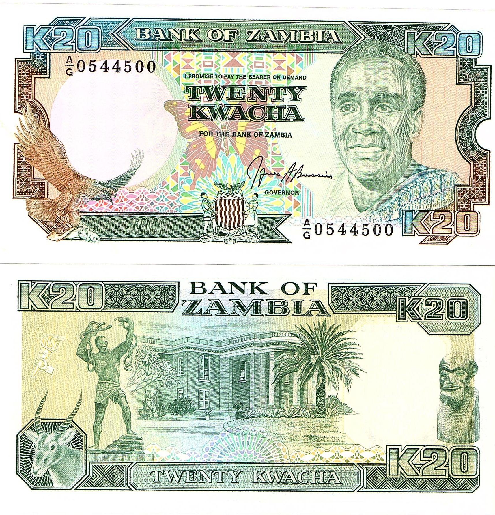 Zambia #32b 20 Kwacha