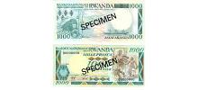 Rwanda #21S   1000 Francs SPECIMEN