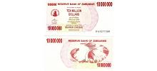 Zimbabwe #55b  10,000,000 Dollars