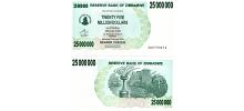 Zimbabwe #56 25,000,000 Dollas